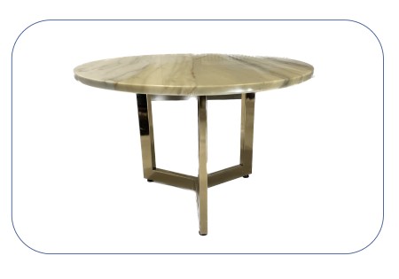 Luxery_Gold_Marmer_Bijzettafel_Goud_Gepolijst_Rond_Onderstel-Driepoot_60x60