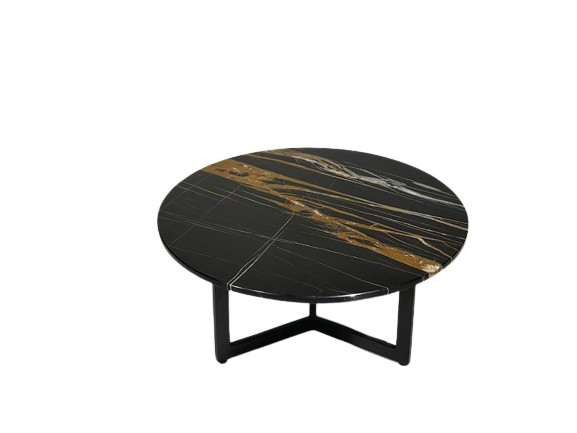 Luxery_Sahara-Noir_Marmer_Salontafel_Zwart_Gepolijst_Rond_Onderstel-Driepoot_80x80 