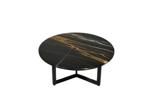 Luxery_Sahara-Noir_Marmer_Salontafel_Zwart_Gepolijst_Rond_Onderstel-Driepoot_80x80 